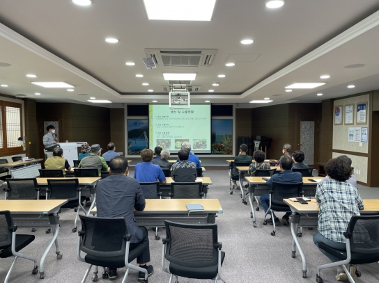 남해군, 일본 수출 참다래 농약 안전성 교육