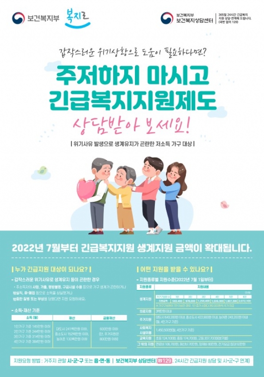 경남도, 저소득층 지원 위해 긴급복지지원제도 확대